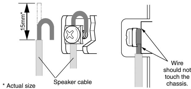 YAMAHA XH-200 - When using barrier strip terminals (XH200) - 1