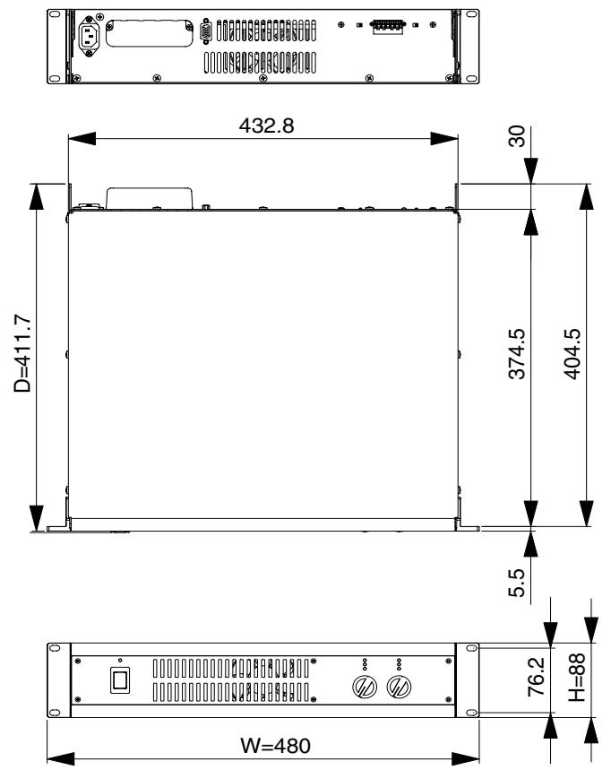 YAMAHA XH-200 - Dimensions - 3