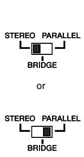 YAMAHA XH-200 - Connection configurations for STEREO and PARALLEL modes - 1