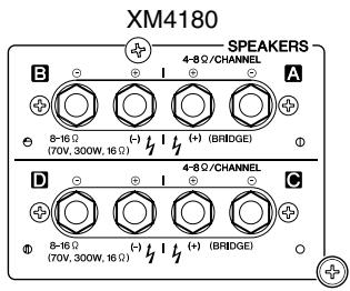 YAMAHA XM-4080 - Connecting the Plug and Cord - 1