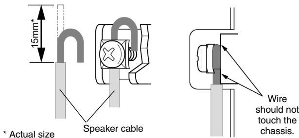 YAMAHA XM-4080 - When using barrier strip terminals (XH200) - 1
