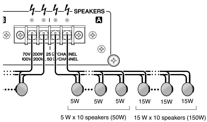YAMAHA XM-4180 - Speaker connections (XH200) - 3