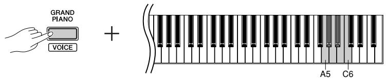 YAMAHA YNP-25 - Setting the Touch Sensitivity Type - 1
