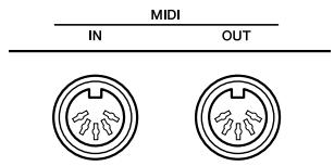 YAMAHA YNP-25 - MIDI [IN] [OUT] terminals - 1
