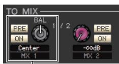 YAMAHA CL-1 - ③ On (activation/désactivation de l'envoi de mix/matrix) - 2