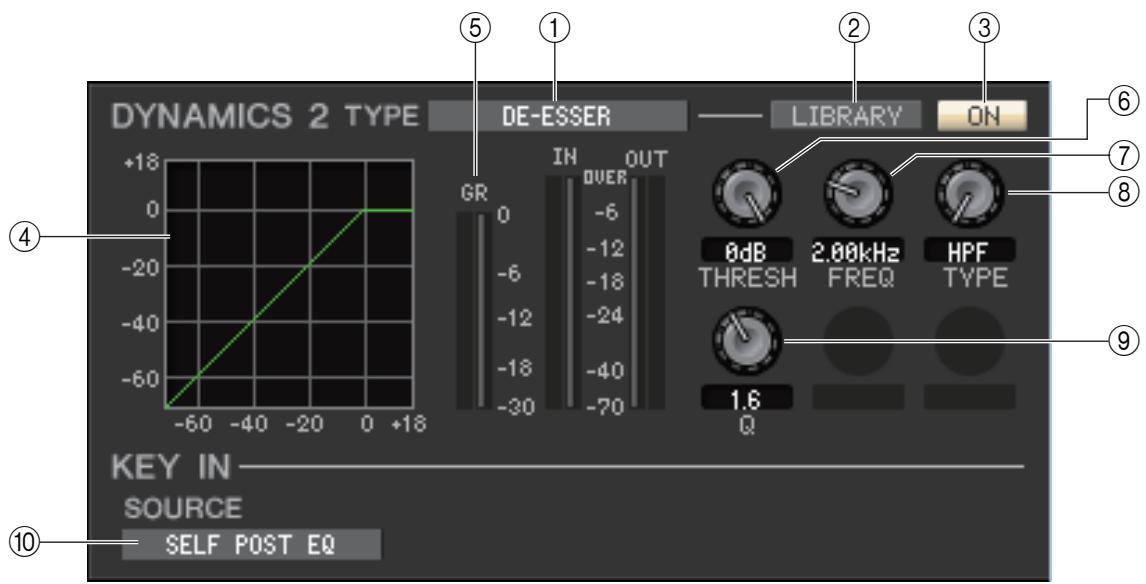 YAMAHA CL-1 - Si le type de-esser est sélectionné - 1