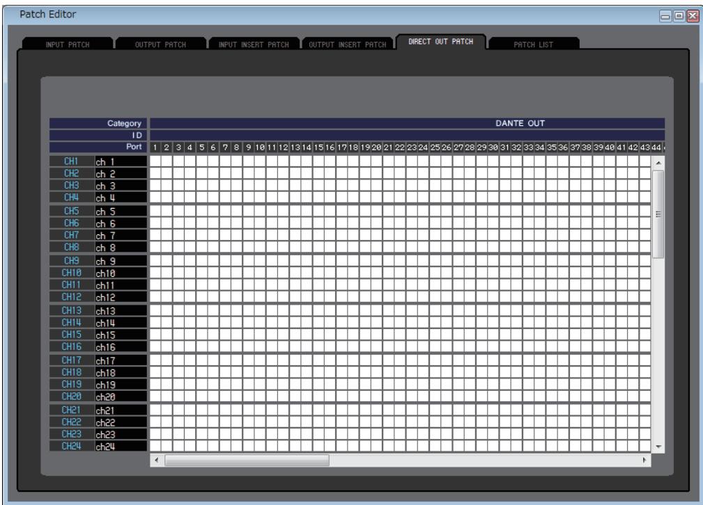 YAMAHA CL-5 - Page DIRECT OUTPUT PATCH - 1