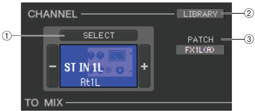 YAMAHA CL-5 - CHANNEL SELECT (Sélection de canaux) - 1