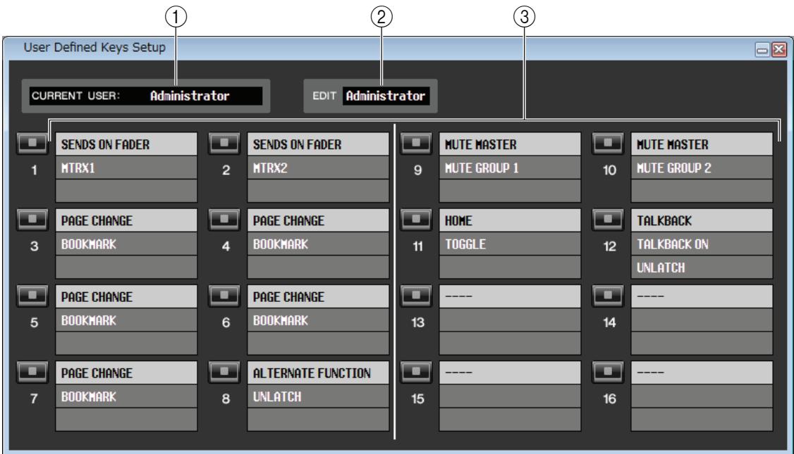 YAMAHA CL1 - Configuration des touches définies par l'utilisateur - 1