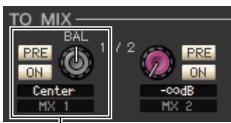 YAMAHA CL1 - ③ On (activation/désactivation de l'envoi de mix/matrix) - 2