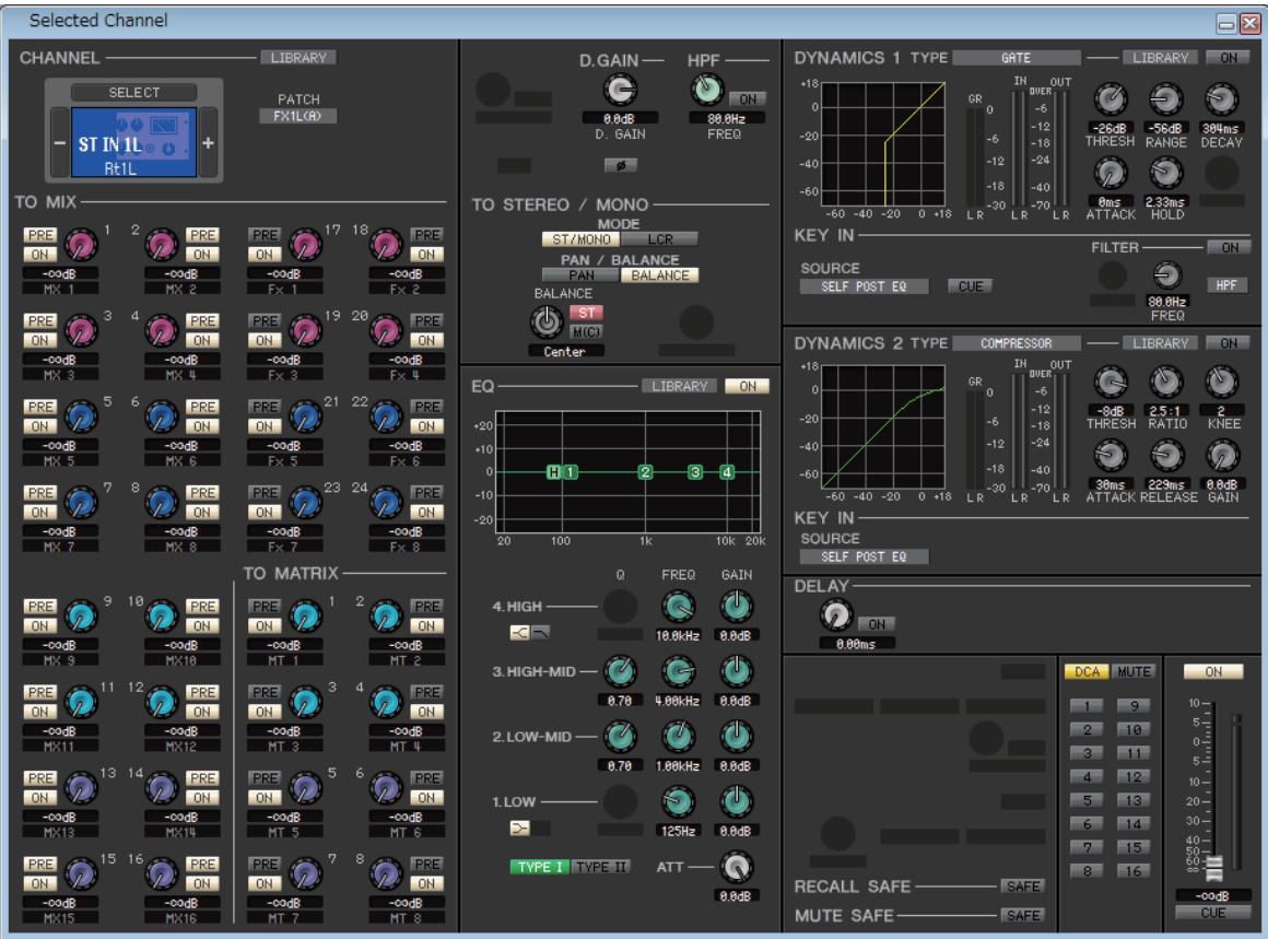 YAMAHA CL3 - - Fenêtre INPUT CH - 2