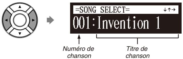 YAMAHA DISKLAVIER E3 CLASSIC - Sélectionnez une chanson désirée avec les boutons de commande curseur ([  ] [  ]). - 1