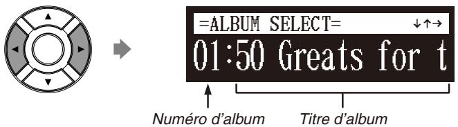 YAMAHA DISKLAVIER E3 CLASSIC - Sélectionnez un album désiré avec les boutons de commande curseur ([  ] [  ]). - 1