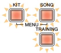 YAMAHA DTX430K - Cliquez sur la touche connection check (vérifier la connexion) située en bas de l'écran principal pour confirmer l'état de connexion actuel. - 3