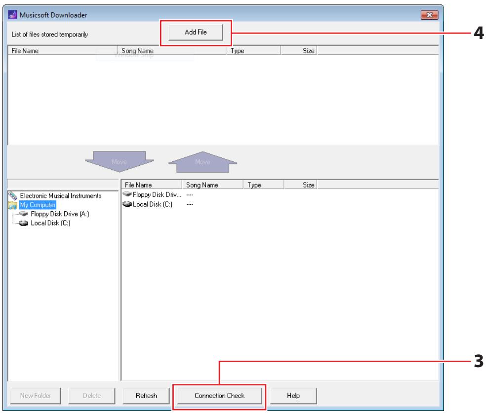 YAMAHA DTX430K - Double-cliquez sur l'icone de raccourci de musicsoft downloader présente sur le bureau. - 1
