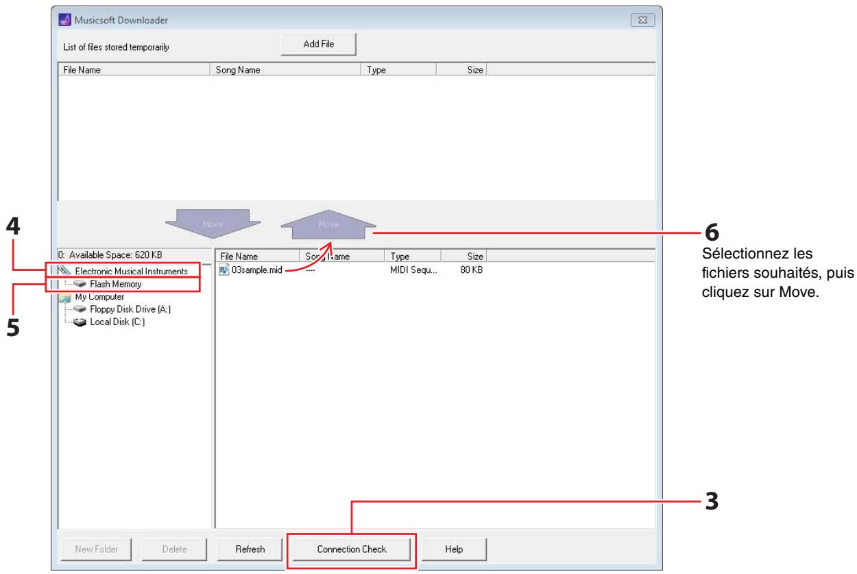 YAMAHA DTX430K - Transfert de fichier depuis le module de batterie vers l'ordinateur - 1