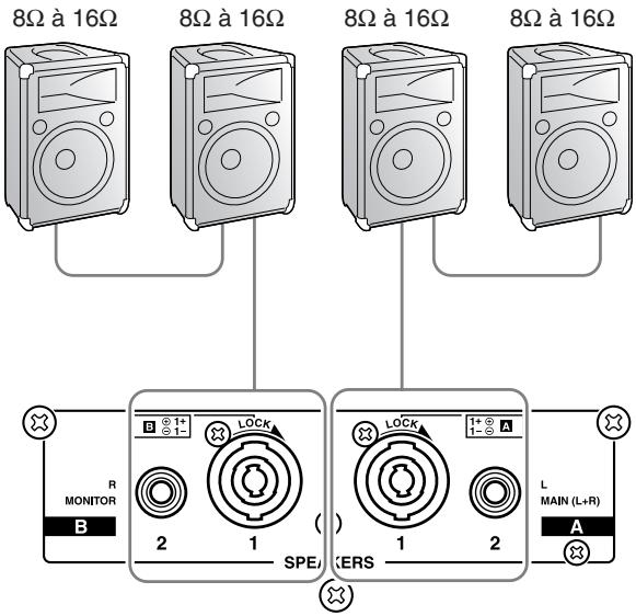 YAMAHA EMX-312SC - Connexion parallèle bicanale - 1