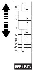 YAMAHA EMX 5016CF - Use the EFF1 RTN fader to adjust the overall effect depth. - 1