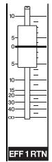 YAMAHA EMX 5016CF - Set the EFF1 RTN fader to the "0" position. - 1