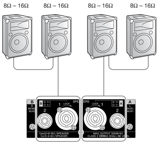 YAMAHA EMX 5016CF - 2-channel parallel connection - 1