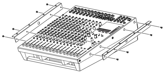 YAMAHA EMX 5016CF - How to install the rack-mount hardware - 3