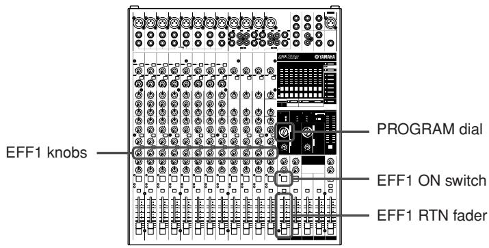 YAMAHA EMX 5016CF - Adding Some Reverb - 1