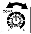 YAMAHA EMX 5016CF - Adjust the COMP knobs on the relevant channels. - 1