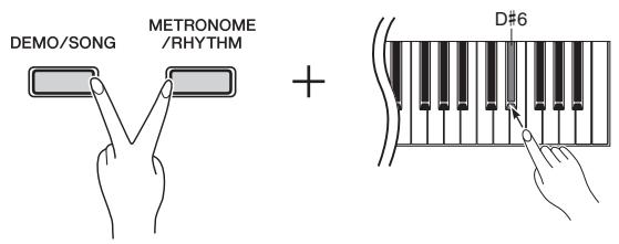 YAMAHA P-105 - Program change on/off (activation/désactivation du changement de programme) - 1