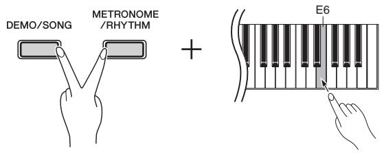 YAMAHA P-105 - Contrôle change on/off (activation/désactivation du changement de commande) - 1