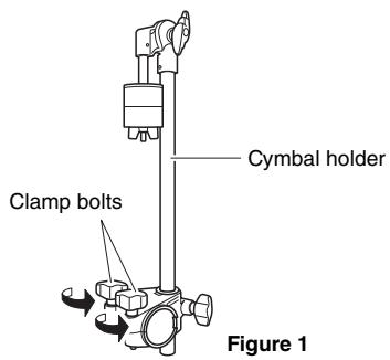 YAMAHA PCY90AT - - Attaching the cymbal holder - 1