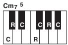 YAMAHA PSR-S750 - Lorsque la note fondamentale source est c : - 12