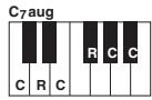 YAMAHA PSR-S750 - Lorsque la note fondamentale source est c : - 30