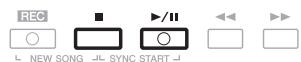 YAMAHA PSR-S750 - Appuyez simultanément sur les touches SONG [REC] et SONG [■] (STOP). - 4