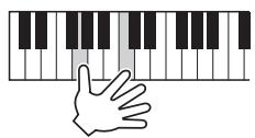 YAMAHA PSR-S750 - Jouez les notes suivantes en appliquant une liaison. - 1