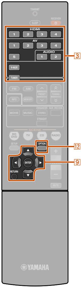 YAMAHA RX-V367 - Appuyez sur 9 ENTER pour activer la fonction de recherche. - 3