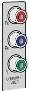 YAMAHA RX-V367 - Prises COMPONENT VIDEO - 1