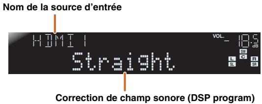 YAMAHA RX-V367 - ■ Changement de l'afficheur de la face avant - 1
