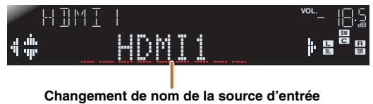 YAMAHA RX-V367 - ■ Saisie d'un nom d'origine - 1