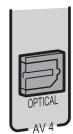 YAMAHA RX-V367 - Prises OPTICAL - 1