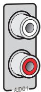 YAMAHA RX-V367 - Prises AUDIO - 1