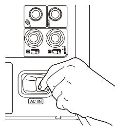 YAMAHA STAGEPAS 400I - Connect the included power cord. - 1