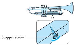 YAMAHA TRUMPETS - CAUTION—Preventing The 3rd Valve Slide From Falling Off. - 1
