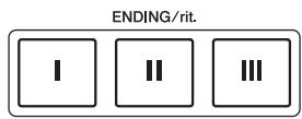YAMAHA TYROS 4 - - Touches [i]-[iii] de la section ending/rit. (coda/rit.) - 2