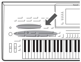 YAMAHA TYROS 4 - Appuyez sur la touche [i] (presets) (présélections) pour revenir à l'écran de sélection des voix organ flutes. - 3