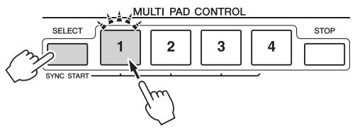 YAMAHA TYROS 4 - Utilisation de la fonction synchro start des multi pads - 1