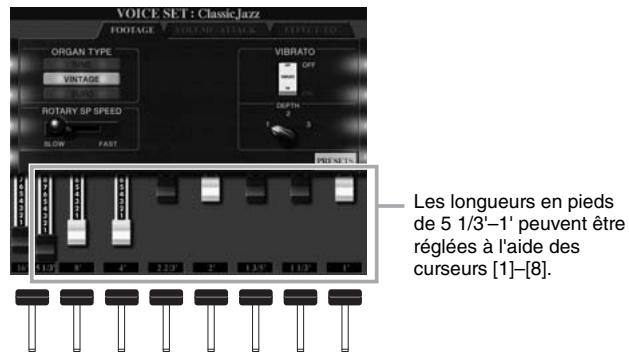 YAMAHA TYROS 4 - Curseurs [1]-[8] - 1