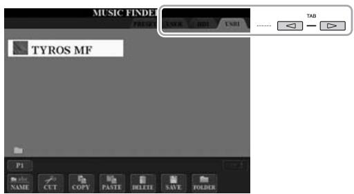 YAMAHA TYROS 4 - Chargement des réglages de panneau depuis le site web - 5
