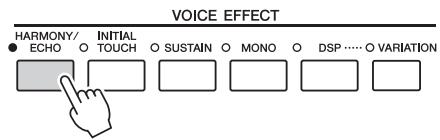 YAMAHA TYROS 4 - Application de l'effet harmony à la mélodie jouée de la main droite (harmony/echo) - 1