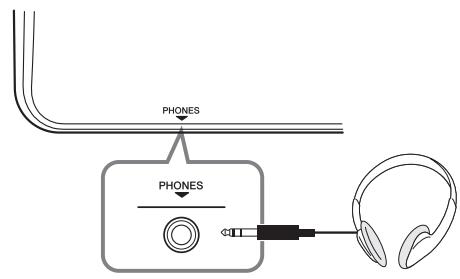 YAMAHA TYROS 4 - Connexion du casque ou d'un haut-parleur en option - 1