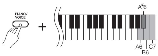 YAMAHA YDP-S51 - Changing the Touch Sensitivity - 1
